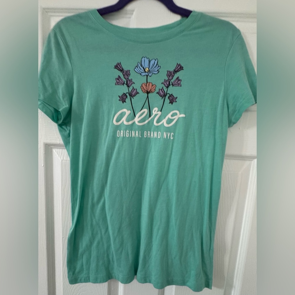 Aeropostale Mint Classic Crew Tee